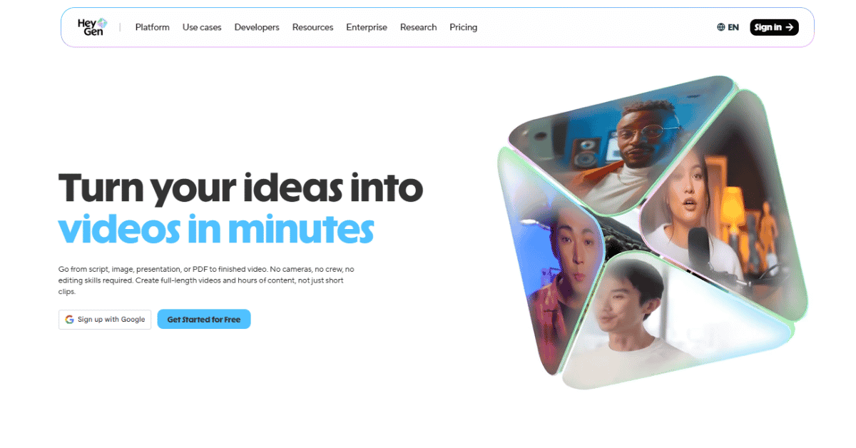 HeyGen- Affordable AI Avatar Services for small business